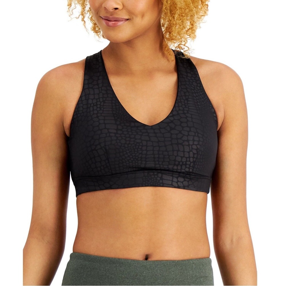 🖤Ideology Women's Animal-Print Sport's Bra